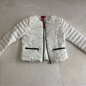 Women's White Quilted Jacket
